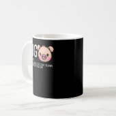 Pig Definition Bacon Funny Bacon Lovers Koffiemok (Voorkant links)