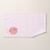 Pig Design Monogrammed Bad Handdoek (Handdoek)