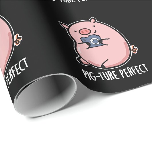 Pig. donker BG. Cadeaupapier (Rol Hoek)