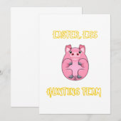 Pig Egg Easter Gift Easter Love Pig (Voorkant / Achterkant)