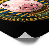 Pig Egyptian Pharaoh Historian Archeoloog 90 Poster (Hoek)