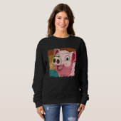 Pig Face, Animal Lover For Men Women, Farming Farm Trui (Voorkant volledig)