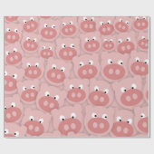 Pig Face Fun Cadeaupapier (Vlak)