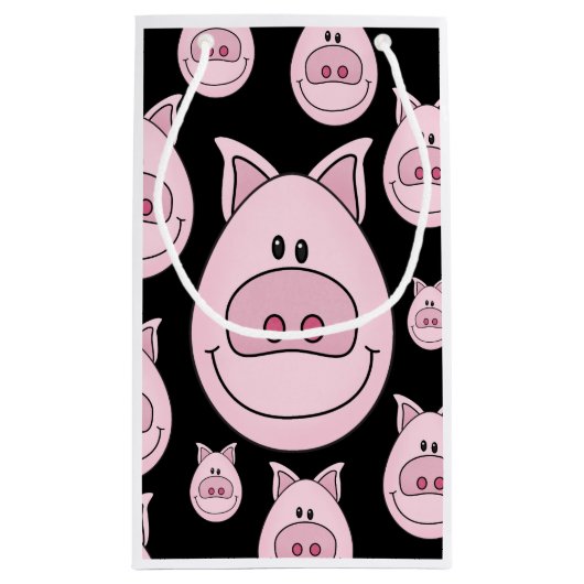 Pig Face Gift Bag Klein Cadeauzakje (Achterkant)