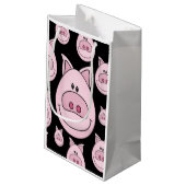 Pig Face Gift Bag Klein Cadeauzakje (Achterkant Gekanteld)