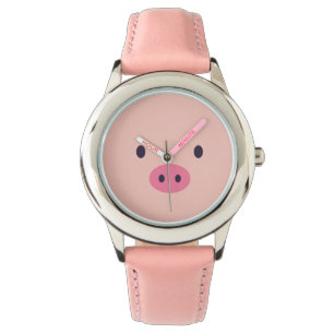 Pig Face Wristwatch Horloge