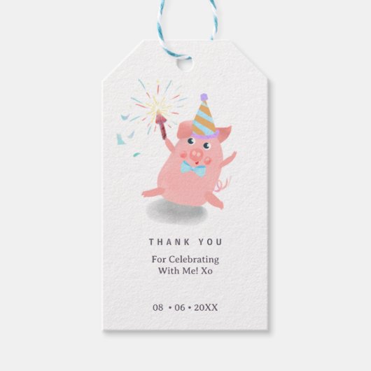 PIG Farm Animals Pig Barnyard Cadeaulabel (Voorkant)