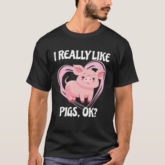 Pig Farm Bacon Pink Piggy 2 T-shirt (Voorkant)