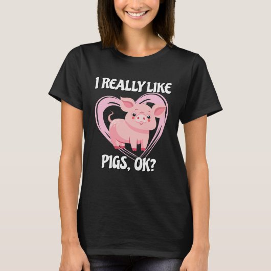 Pig Farm Bacon Pink Piggy 2 T-shirt (Voorkant)