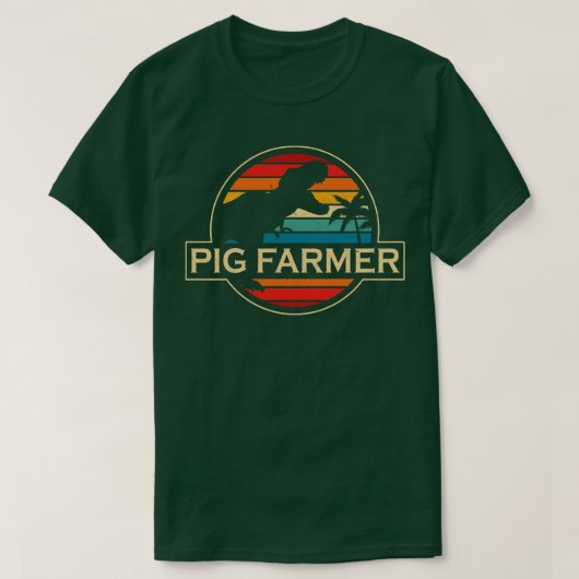 Pig Farmer Dinosaur T-shirt (Design voorkant)