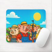 Pig Farming Committee Pax Baculum Mouse Pad Muismat (Met muis)