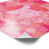 PiG Flower of life Foto Afdruk (Hoek)