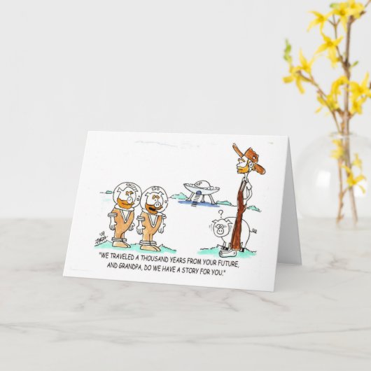 Pig From The Future Kaart (Gele Bloem)