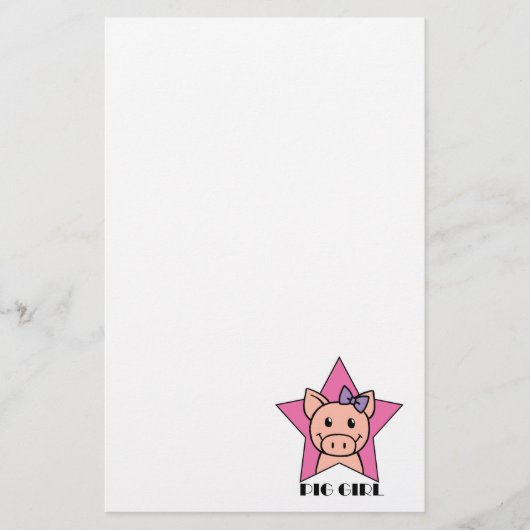 Pig Girl Briefpapier (Voorkant)