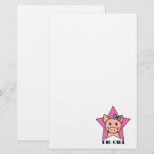 Pig Girl Briefpapier (Voorkant / Achterkant)