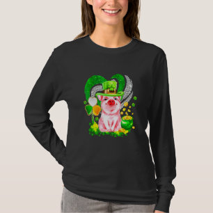 Pig Gorge St Patrick Day Funny Pink Pig Lover T-shirt
