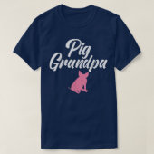 Pig Grandpa Pig Eigenaar Pig Farmer Pig Grandad T-shirt (Design voorkant)
