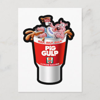 PIG GULP BRIEFKAART