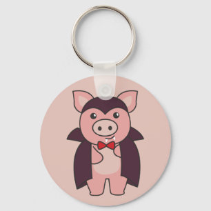 Pig Halloween Cute Devil Vampire Costume Sleutelha Sleutelhanger