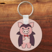 Pig Halloween Cute Devil Vampire Costume Sleutelha Sleutelhanger (Voorkant)