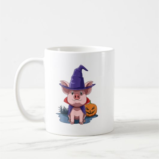 Pig Halloween Pig Lover Gift Pig Halloween Pumpkin Koffiemok (Links)