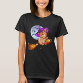 Pig Halloween Pumpkin Witch Pet T-shirt (Voorkant)
