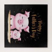 Pig Happy Vaderdag Legpuzzel (Horizontaal)