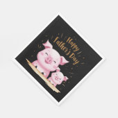 Pig Happy Vaderdag Servet (Hoek)