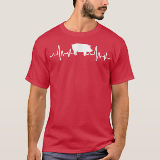 Pig Heartbeat Pig Eigenaar Pig Lover Farmer T-shirt