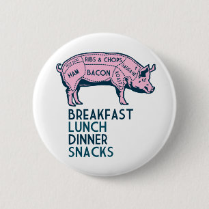 Pig, het is allemaal goed! ronde button 5,7 cm