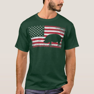 Pig Hog Boerderij Farmer 4 juli Shirt American Fla