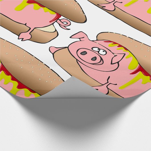 Pig Hot Dog Cadeaupapier
