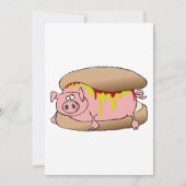 Pig Hot Dog Kaart (Voorkant)
