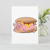 Pig Hot Dog Kaart