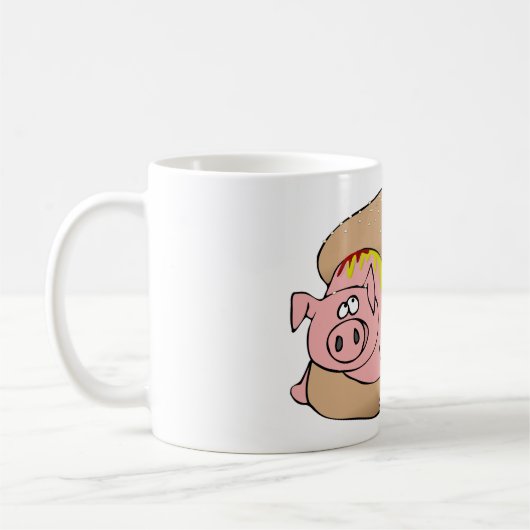 Pig Hot Dog Koffiemok (Links)