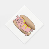 Pig Hot Dog Servet (Hoek)