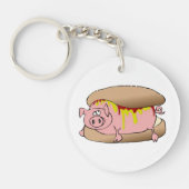 Pig Hot Dog Sleutelhanger (Voorkant)