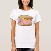 Pig Hot Dog T-shirt (Voorkant)