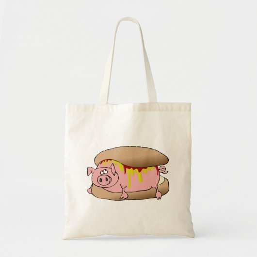 Pig Hot Dog Tote Bag (Voorkant)