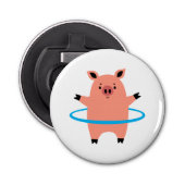 Pig Hula Hoop Button Flesopener (Voorkant)
