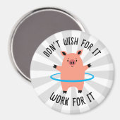 Pig Hula Hoop Magneet (Voorkant / Achterkant)