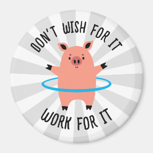 Pig Hula Hoop Magneet