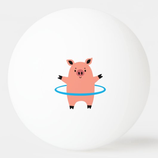 Pig Hula Hoop Pingpongbal (Voorkant)
