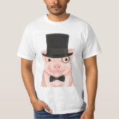 Pig in a top hat, monocle, and bow tie  (Voorkant)