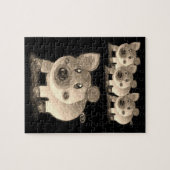 Pig Jigzaag Puzzle Legpuzzel (Horizontaal)
