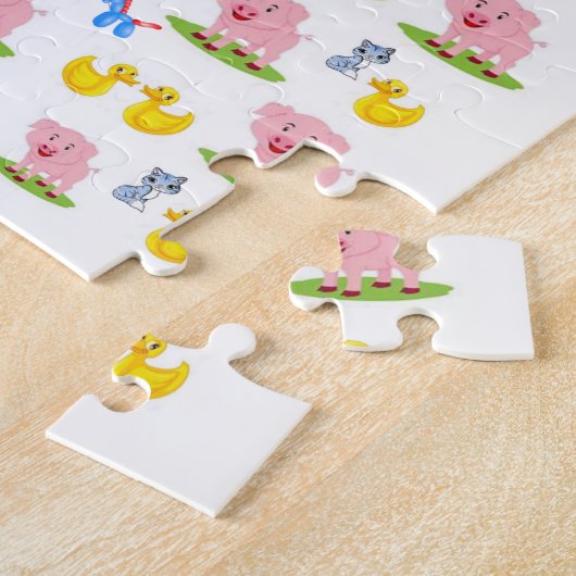 Pig Jigzaag Puzzle Legpuzzel (Zijkant)