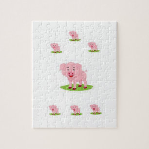 Pig Jigzaag Puzzle Legpuzzel