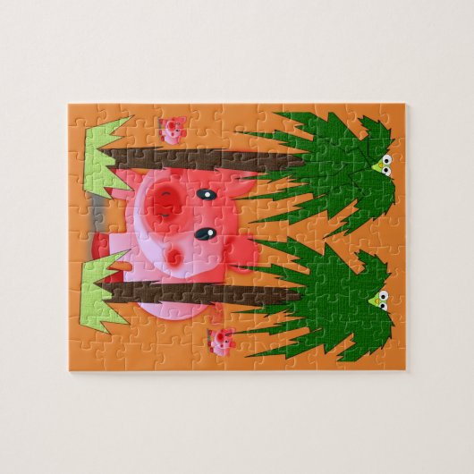 Pig Jigzaag Puzzle Legpuzzel (Horizontaal)
