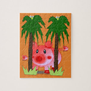 Pig Jigzaag Puzzle Legpuzzel
