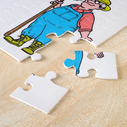Pig Jigzaag Puzzle Legpuzzel (Zijkant)